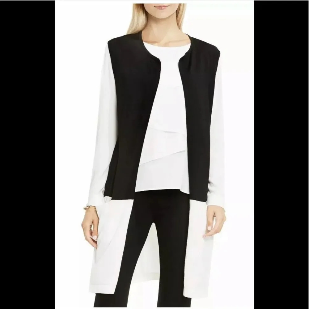 Black & White Knit sleeveless vest. - Picture 5 of 9